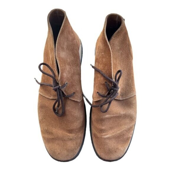 ECCO Crepetray Brown Suede Lace Up Chukka Boots 200364 05283 US 9 - Picture 4 of 14